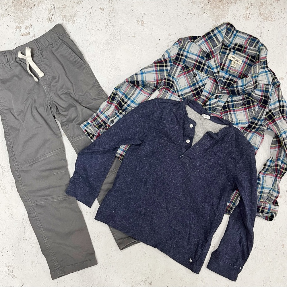 Janie And Jack Cherokee Set Of Boys Tops Pant Size 6/7